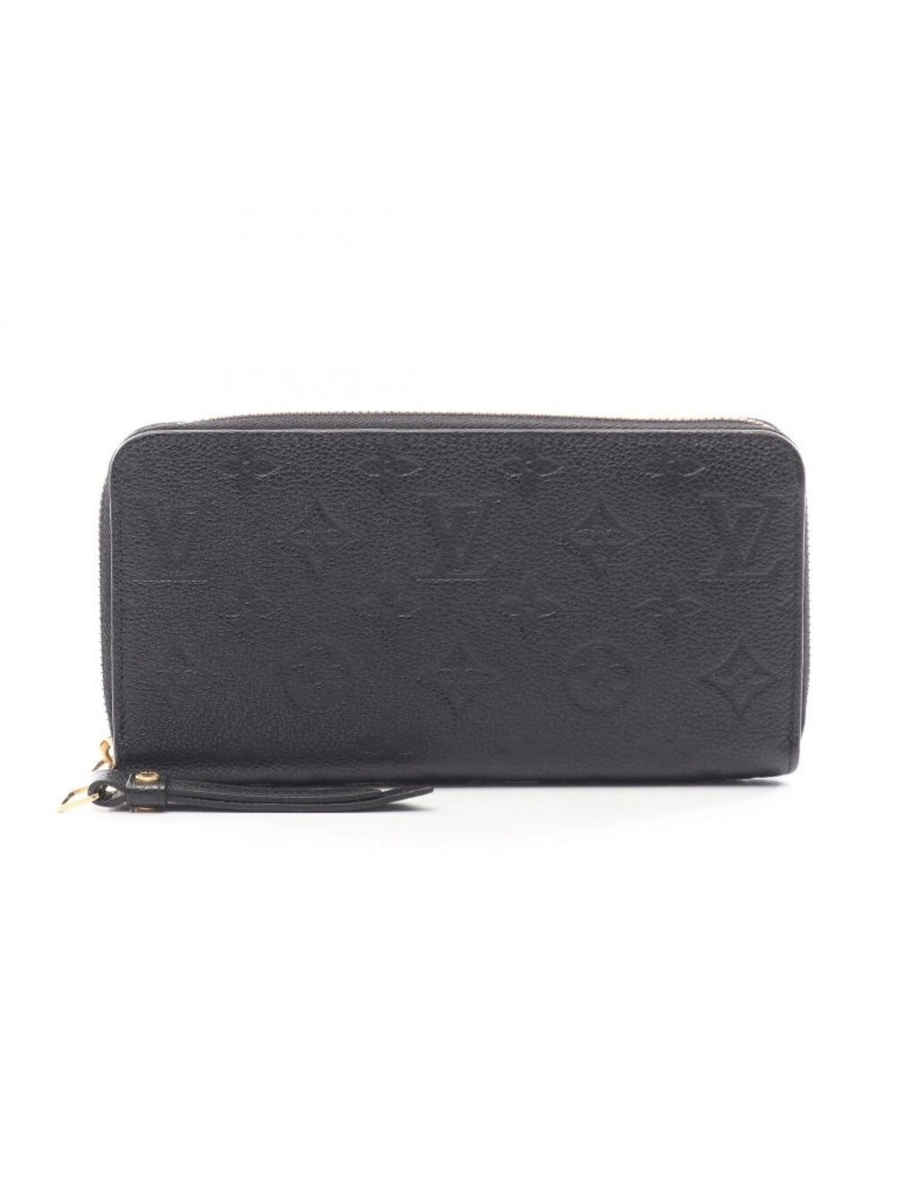 Louis Vuitton Round Wallet Zippy Monogram Empreinte Noir Leather